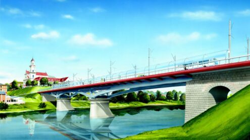 Koncepcja odbudowy zabytkowego Starego Mostu przez Niemen w Grodnie, opracowanie projektu 2008 r.