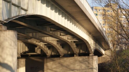 Most nas wejściem do Portu Praskiego w Warszawie, opracowanie projektu 2002 r.