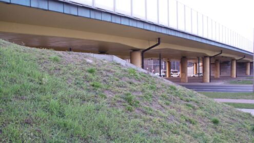 Droga S8 nad ulicą Broniewskiego w Warszawie, opracowanie projektu 1996 r.