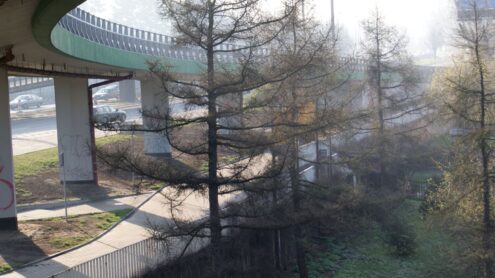 Zjazd z Trasy Łazienkowskiej w Warszawie, opracowanie projektu 2002 r.